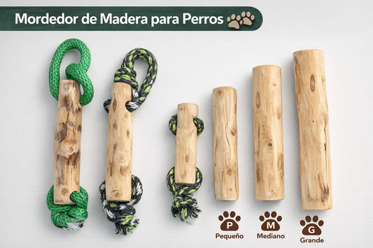 Mordedor de Madera 100% Natural para Perros