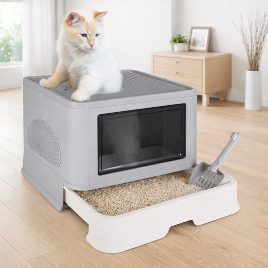 Arenera Para Gato Tapa Pegada Plegable